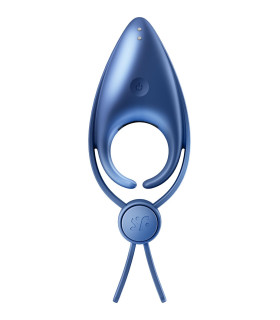 Эрекционное виброкольцо Satisfyer Sniper регулируемое, голубое, 14.2 х 5 см - No Taboo