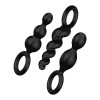 Набор анальных ёлочек Satisfyer Booty Call черный, 3 шт фото №1 — секс игрушки: Украина, NO TABOO