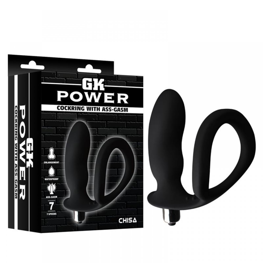 Анальная пробка с кольцом GK power cockring with ass-gasm фото №0 — секс игрушки: Украина, NO TABOO