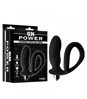 Анальная пробка с кольцом GK power cockring with ass-gasm - No Taboo