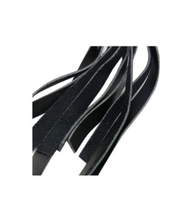 Флоггер с ручкой с шарами Fetish Flogger черный, 58 см - No Taboo