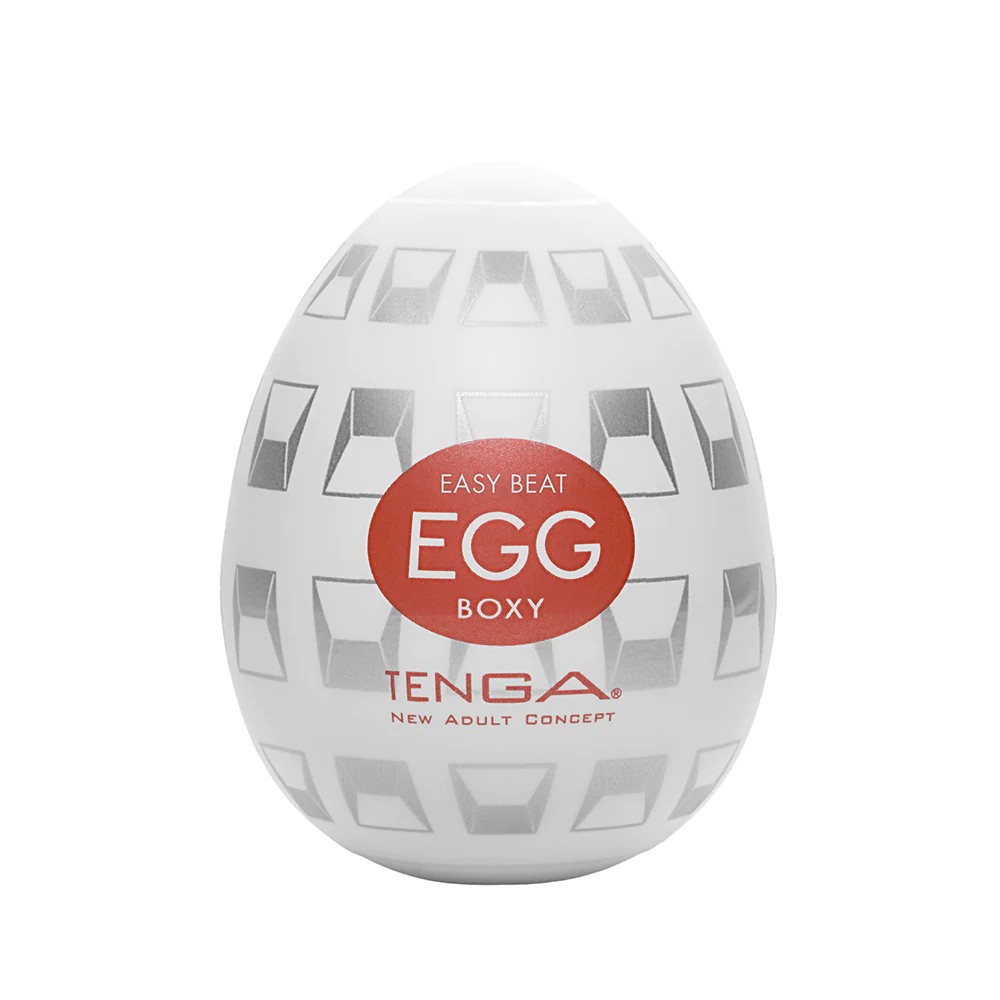 Мастурбатор хай-тек TENGA Egg New Standard Boxy белый, 4.9 × 4.9 × 6.09 см фото №0 — секс игрушки: Украина, NO TABOO