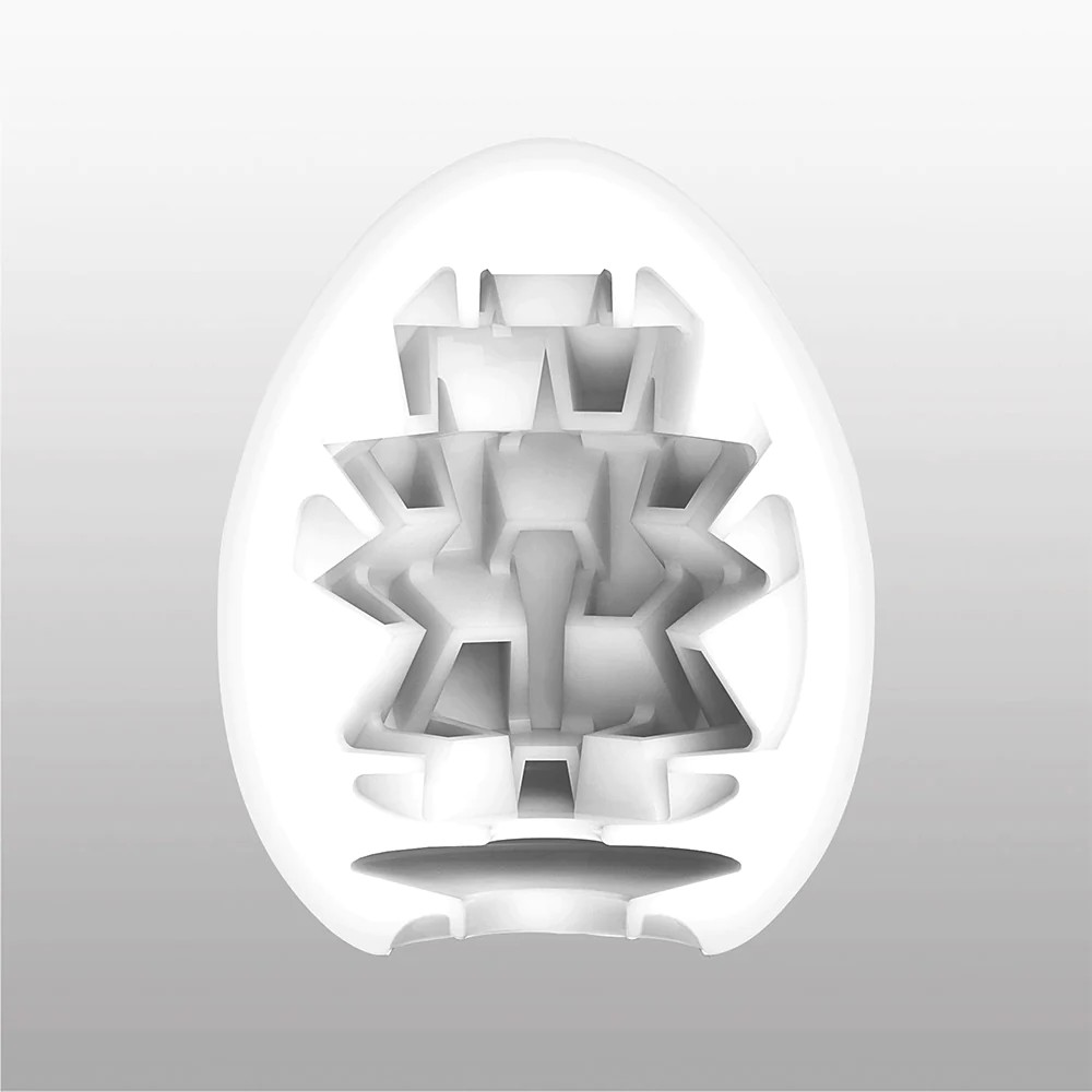 Мастурбатор хай-тек TENGA Egg New Standard Boxy белый, 4.9 × 4.9 × 6.09 см фото №2 — секс игрушки: Украина, NO TABOO