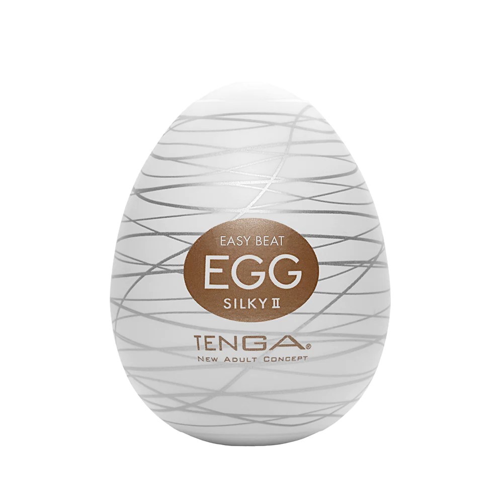 Мастурбатор хай-тек TENGA Egg New Standard Silky II белый, 4.9 × 4.9 × 6.09 см фото №0 — секс игрушки: Украина, NO TABOO
