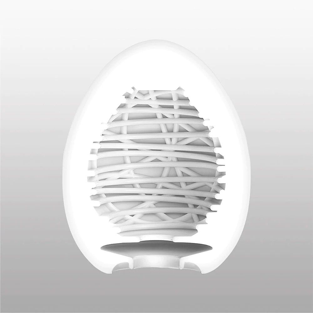 Мастурбатор хай-тек TENGA Egg New Standard Silky II белый, 4.9 × 4.9 × 6.09 см фото №2 — секс игрушки: Украина, NO TABOO