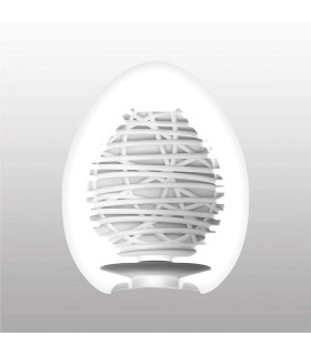 Мастурбатор хай-тек TENGA Egg New Standard Silky II белый, 4.9 × 4.9 × 6.09 см - No Taboo