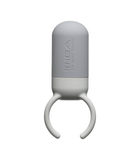 Эрекционное кольцо для члена Tenga SVR One с вибрацией, серое, 3.7 × 8.5 × 1.9 см - No Taboo