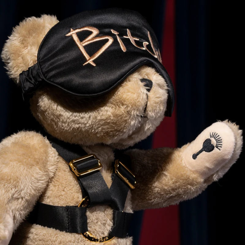 Подарочный набор UPKO Bear With Me Limited Gift Set плюшевый медведь в портупее и маска на глаза, фото №4 — секс шоп Украина, NO TABOO