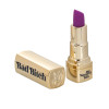 Вибратор в виде помады Bad Bitch Lipstick Vibrator, золотой корпус с фиолетовой помадой, 7.5 см х 1.25 см фото №2 — секс игрушки: Украина, NO TABOO