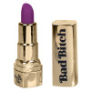 Вибратор в виде помады Bad Bitch Lipstick Vibrator, золотой корпус с фиолетовой помадой, 7.5 см х 1.25 см фото №10 — секс игрушки: Украина, NO TABOO