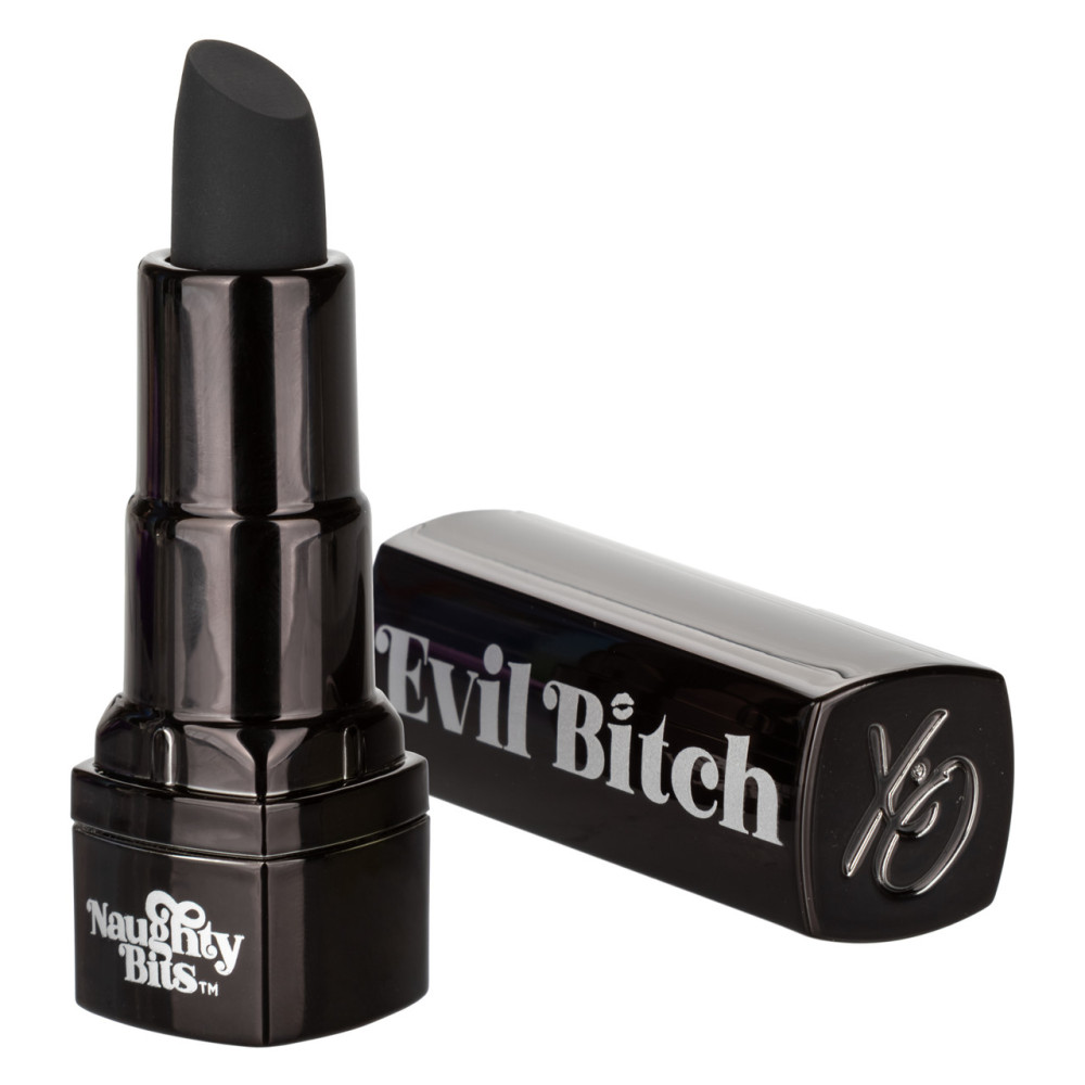 Вибратор-помада California Exotics Evil Bitch, черный, 7.5 см х 1.25 см фото №2 — секс игрушки: Украина, NO TABOO