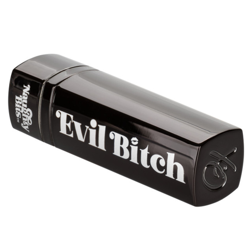 Вибратор-помада California Exotics Evil Bitch, черный, 7.5 см х 1.25 см фото №14 — секс игрушки: Украина, NO TABOO