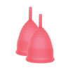 Менструальные чаши Mae B Menstrual Cups 2 шт, размер L, 30 мл, фото №2 — секс шоп Украина, NO TABOO