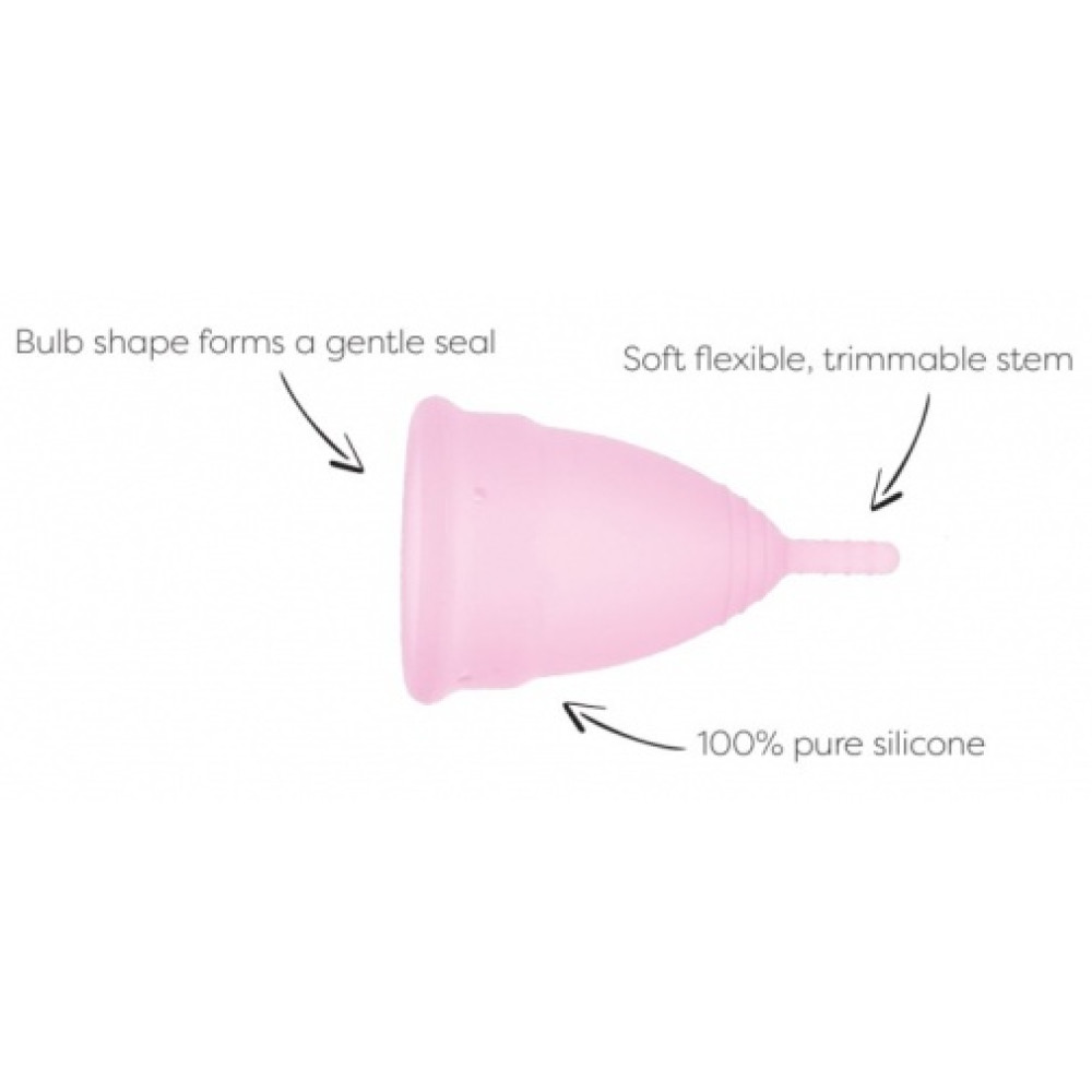 Менструальные чаши Menstrual Cups 2 шт, размер S, 25 мл, фото №6 — секс шоп Украина, NO TABOO