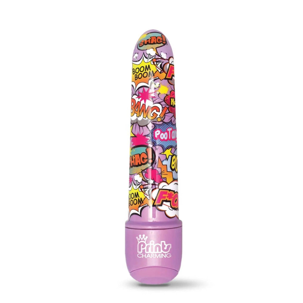 Мини-вибратор с принтом Prints Charming Pop Tease мультиколор, 12.7 см х 2.5 см фото №0 — секс игрушки: Украина, NO TABOO