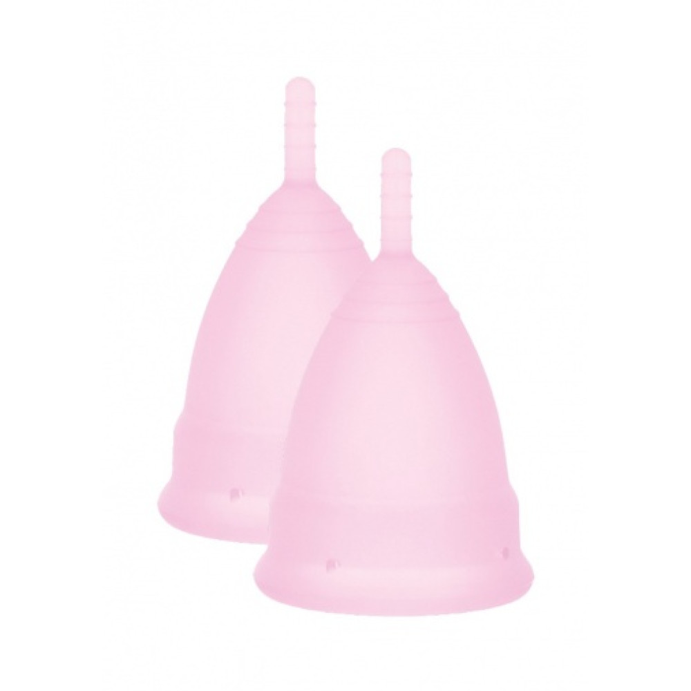 Менструальные чаши Menstrual Cups 2 шт, размер S, 25 мл, фото №2 — секс шоп Украина, NO TABOO
