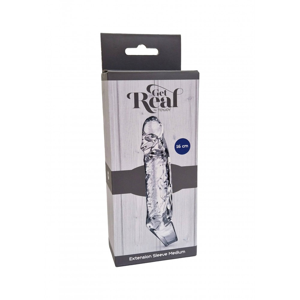 Удлиняющая насадка Extension Sleeve Medium Sleeve реалистичная, 16 см х 3 см фото №0 — секс игрушки: Украина, NO TABOO