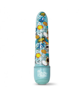 Мини-вибратор с принтом Prints Charming Pop Tease мультиколор, 12.7 см х 2.5 см - No Taboo