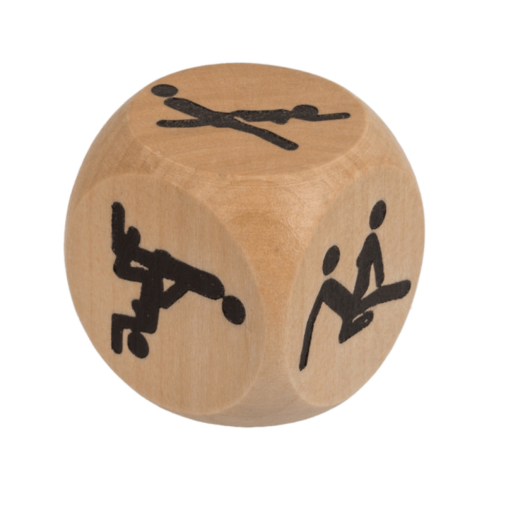 Игровой кубик Wooden Dice Kama Sutra с вариантами поз для секса, 1 шт, фото №0 — секс шоп Украина, NO TABOO
