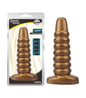 Анальная пробка гигантская рельефная Chisa Ditto Beers золотая, 23 х 6.2 см - No Taboo