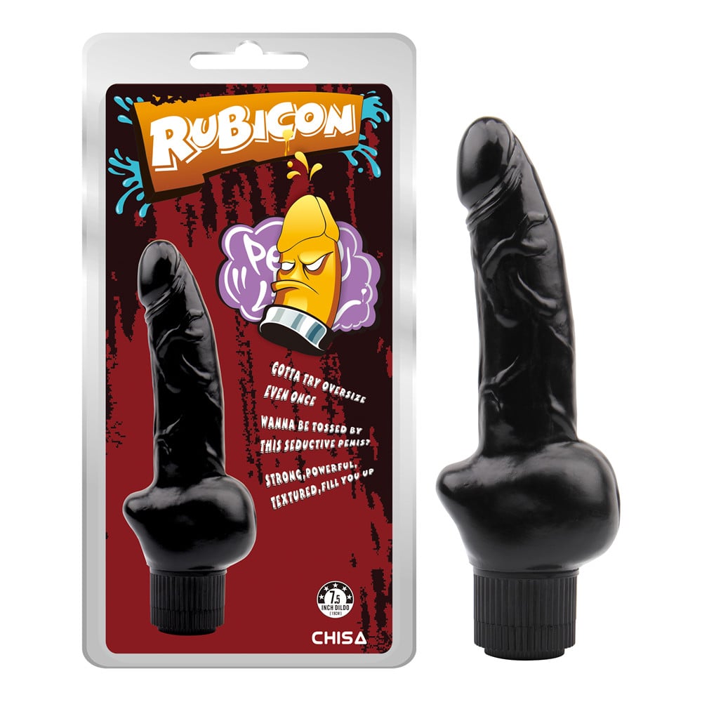 Вибратор Rubicon реалистичный, 19 х 3.7 см, черного цвета фото №0 — секс игрушки: Украина, NO TABOO