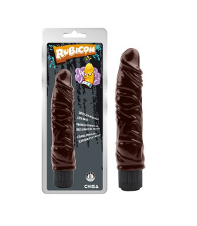 Реалистичный вибратор Chisa Rude Vibrating Him, 22 х 4.7 см, коричневый - No Taboo