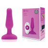 Анальная пробка с вибрацией b-Vibe Novice Plug Fuchsia розовый, 8.5 см х 2.5 см фото №1 — секс игрушки: Украина, NO TABOO