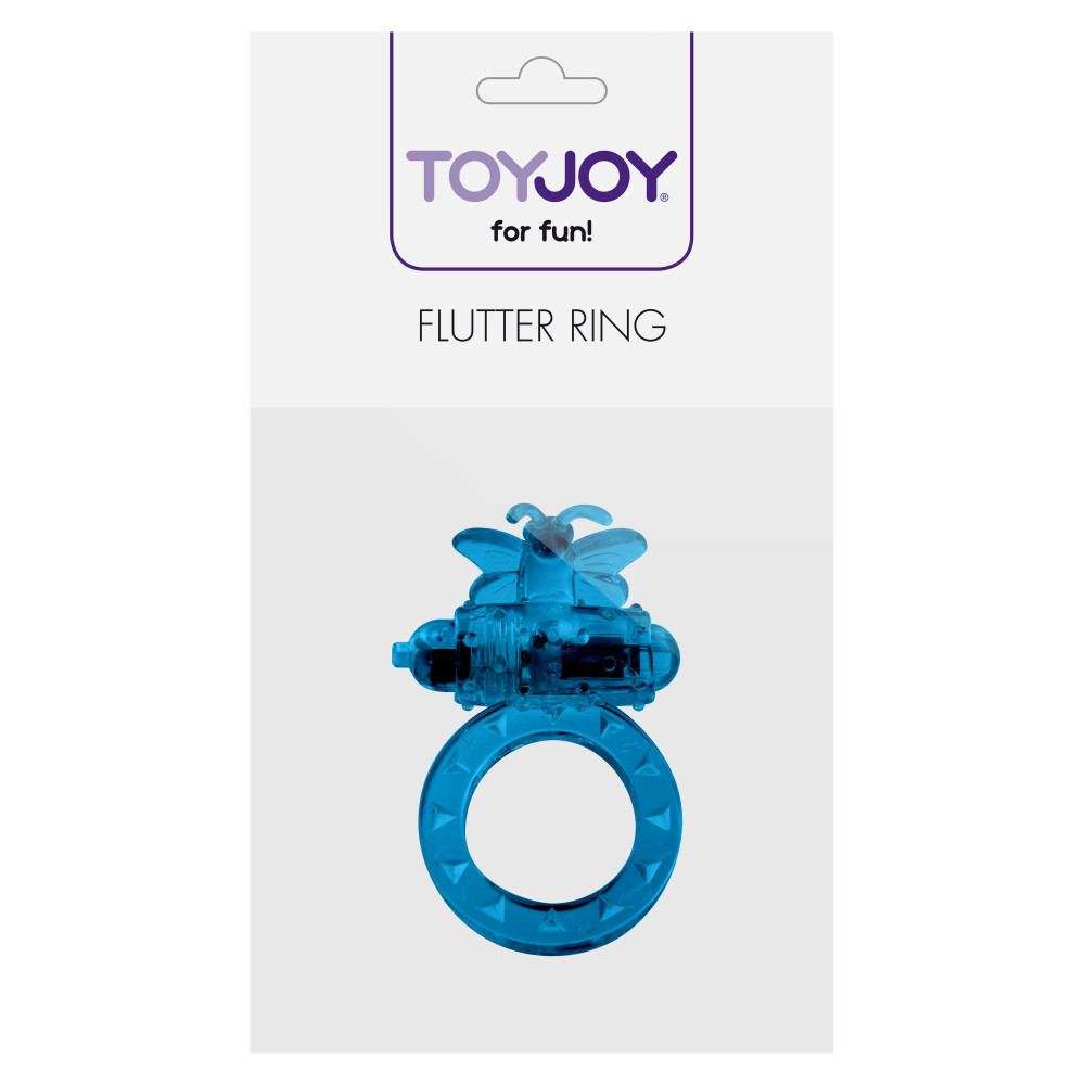 Эрекционное кольцо с вибрацией Toy Joy, синее, 4.5 см фото №2 — секс игрушки: Украина, NO TABOO