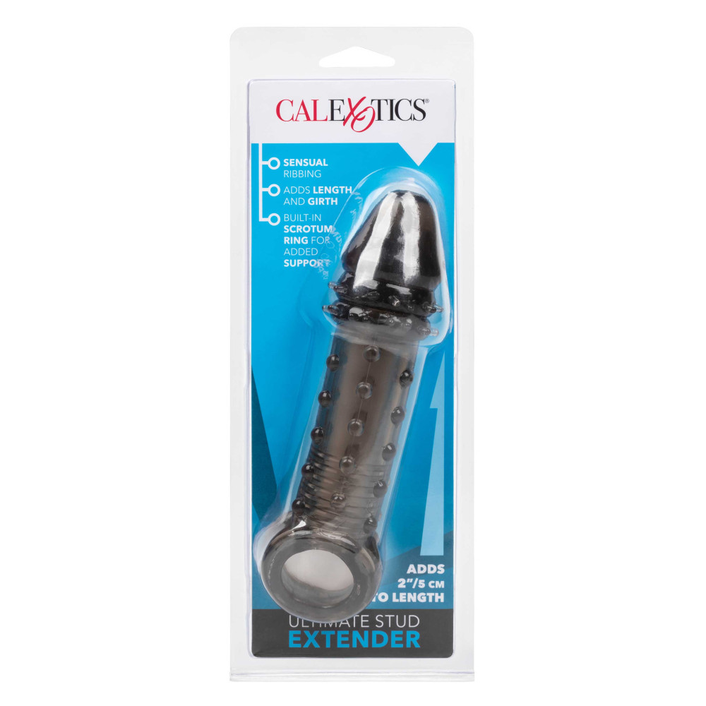 Насадка на пенис удлиняющая +5 см Ultimate Stud Extender рельефная, 16 x 4.5 см фото №2 — секс игрушки: Украина, NO TABOO