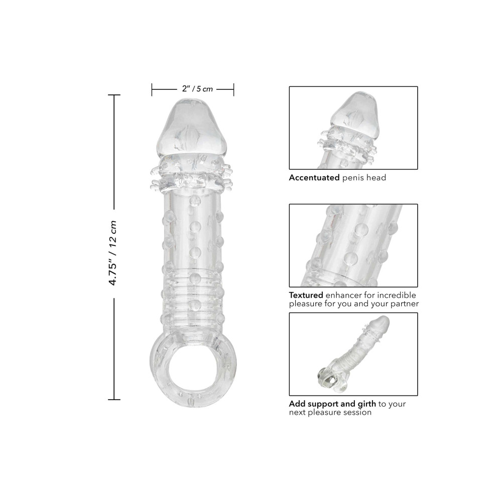 Насадка на пенис удлиняющая +5 см Ultimate Stud Extender рельефная, 16 x 4.5 см фото №5 — секс игрушки: Украина, NO TABOO