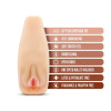 Мастурбатор-вагина Blush M for Men с виброкулей, бежевый, 17.7 х 6.4 см фото №5 — секс игрушки: Украина, NO TABOO