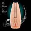 Мастурбатор-вагина Blush M for Men с виброкулей, бежевый, 17.7 х 6.4 см фото №6 — секс игрушки: Украина, NO TABOO