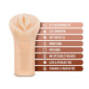 Мастурбатор-вагіна Blush M for Men з віброкулею, бежевий, 16.5 х 7.6 см фото №5 — секс игрушки: Украина, NO TABOO