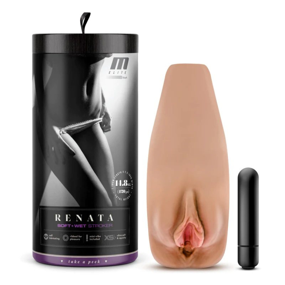Мастурбатор с вибропулей M For Men Renata реалистичный, 6.3 см х 17.8 см фото №0 — секс игрушки: Украина, NO TABOO