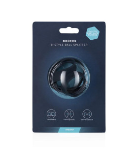 Насадка на пенис и мошонку Boners 8-Style Ball Splitter из силикона на кнопках, 4.5 см - No Taboo