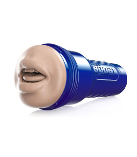 Мастурбатор рот в колбе Fleshlight Boost Blow реалистичный, бежевый, 24.7 х 10 см - No Taboo