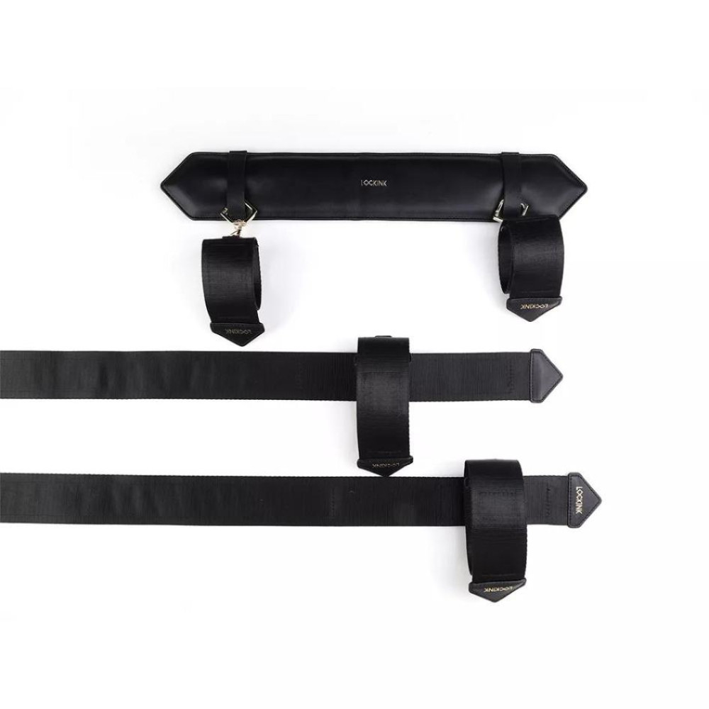 Фиксатор на ноги LOCKINK Leg Spreader регулируемый, черный, фото №3 — секс шоп Украина, NO TABOO