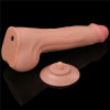  Фаллоимитатор реалистичный большой Lovetoy Sliding-Skin Dual Layer Dong 11.5 бежевый, 29 х 5.4 см фото №4 — секс игрушки: Украина, NO TABOO