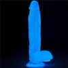 Фаллоимитатор светящийся в темноте Lovetoy Lumino Play Dildo 10 реалистичный на присоске, 26 см х 5 см фото №2 — секс игрушки: Украина, NO TABOO