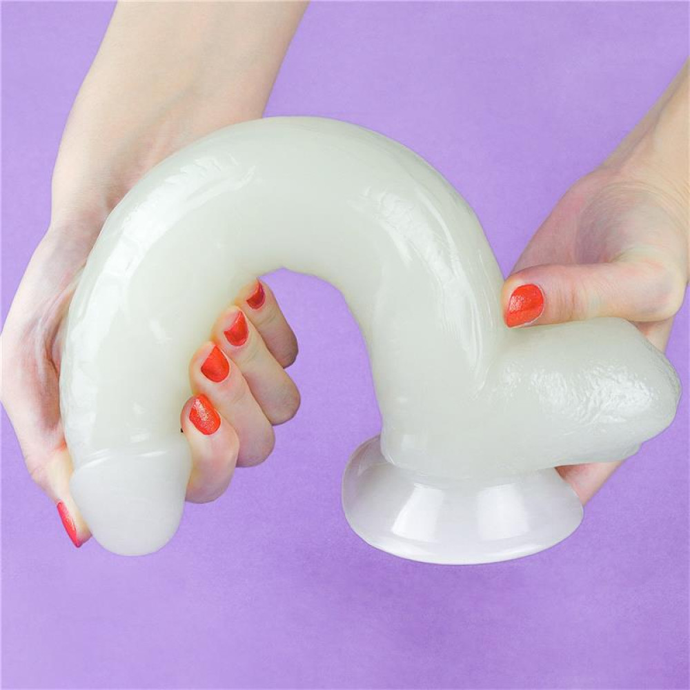 Фаллоимитатор светящийся в темноте Lovetoy Lumino Play Dildo 10 реалистичный на присоске, 26 см х 5 см фото №9 — секс игрушки: Украина, NO TABOO