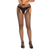 Колготки в сеточку со стразами Star Night Diamonds Pantyhose с вырезами, черные, One Size (XS-M), фото №2 — секс шоп Украина, NO TABOO