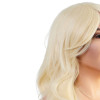Парик волнистый каскад с длинной челкой, блонд, 60 см, фото №3 — секс шоп Украина, NO TABOO