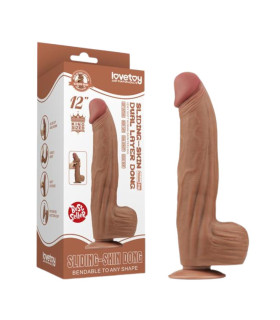 Фалоімітатор реалістичний гігант Lovetoy коричневий, 31 х 6.2 см - No Taboo