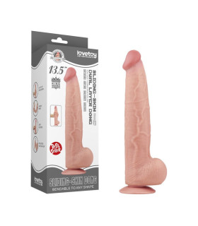 Фалоімітатор реалістичний гігант Lovetoy беж, 34 х 6.2 см - No Taboo