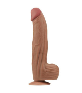 Фалоімітатор реалістичний гігант Lovetoy коричневий, 31 х 6.2 см - No Taboo