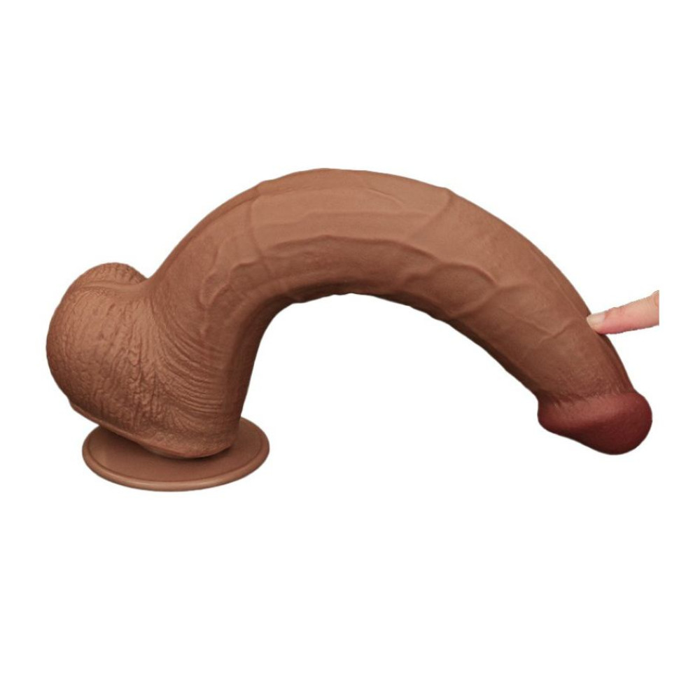 Фаллоимитатор реалистичный гигант Lovetoy коричневый, 34 х 6.2 см фото №9 — секс игрушки: Украина, NO TABOO