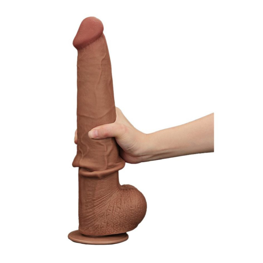 Фаллоимитатор реалистичный гигант Lovetoy коричневый, 34 х 6.2 см фото №10 — секс игрушки: Украина, NO TABOO