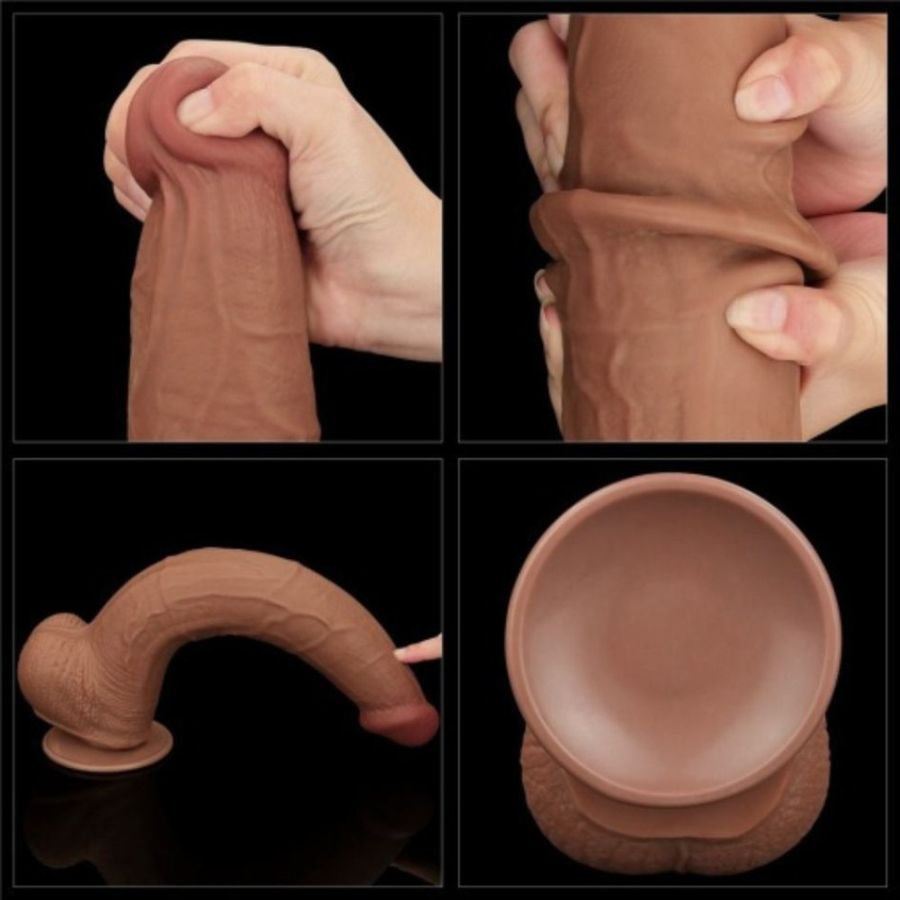 Фаллоимитатор реалистичный гигант Lovetoy коричневый, 34 х 6.2 см фото №13 — секс игрушки: Украина, NO TABOO