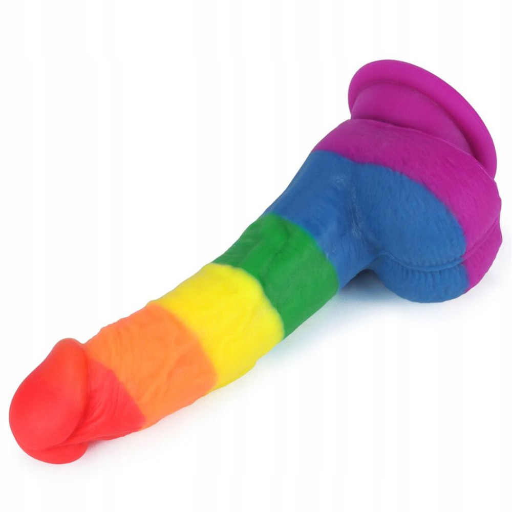 Фаллоимитатор на присоске Lovetoy Prider Dildo 8 разноцветный, 20.5 см х 4 см фото №6 — секс игрушки: Украина, NO TABOO