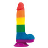 Фаллоимитатор на присоске Lovetoy Prider Dildo 7.5 разноцветный, 19.5 х 4 см фото №2 — секс игрушки: Украина, NO TABOO